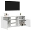 Vidaxl Szafka Tv Z Oświetleniem Led, Biała, 120X30X50 Cm