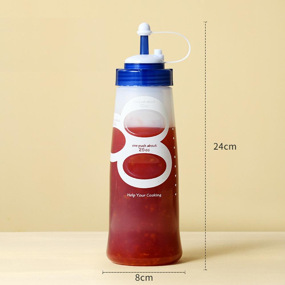 New 350ml 650ml Squeeze Sauce Bottle Plastic Large Capacity Tomato Catchup Dispenser Squeeze Bottles Picnic Cooker