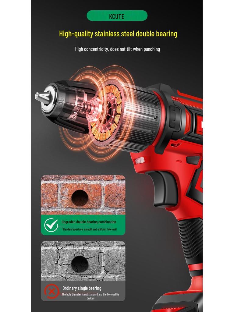 Compact Rechargeable Lithium Handheld Drill & Electric Screwdriver