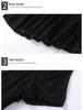 2023 Summer Plus Size Black Lace Skirt Dress - Fashionable, Slimming Women's Wear