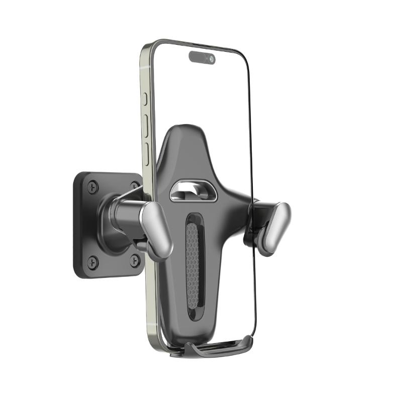 Adjustable Wall Mounted Smartphone Stand For Hands Less Viewing In Shower Or Cooking ABS Construction Space Saving Design