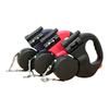 Dual Retractable Dog Leash Double Headed Extendable Pet Leash with Light And Poop Bag Dispenser for 2 Small Medium Dogs