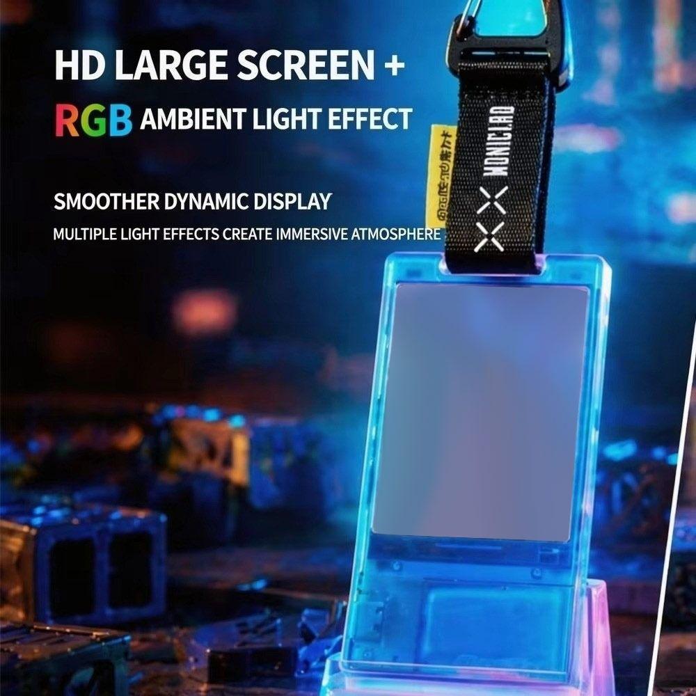 GIF Screen Magic Card Electronic Pass Badge HD Display Electronic Pass Badge  Social Interaction