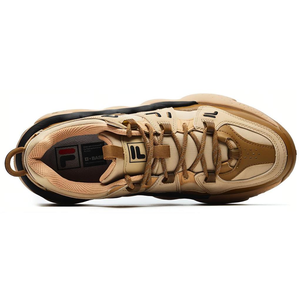 FILA Panini Fashion Casual Sports Comfortable Low-Top Retro Basketball Shoes Men sneaker Copper-Brown F12M242605FTC