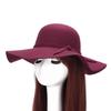 ZHENYUEQI Korean Style Wide Brim Felt Fedora