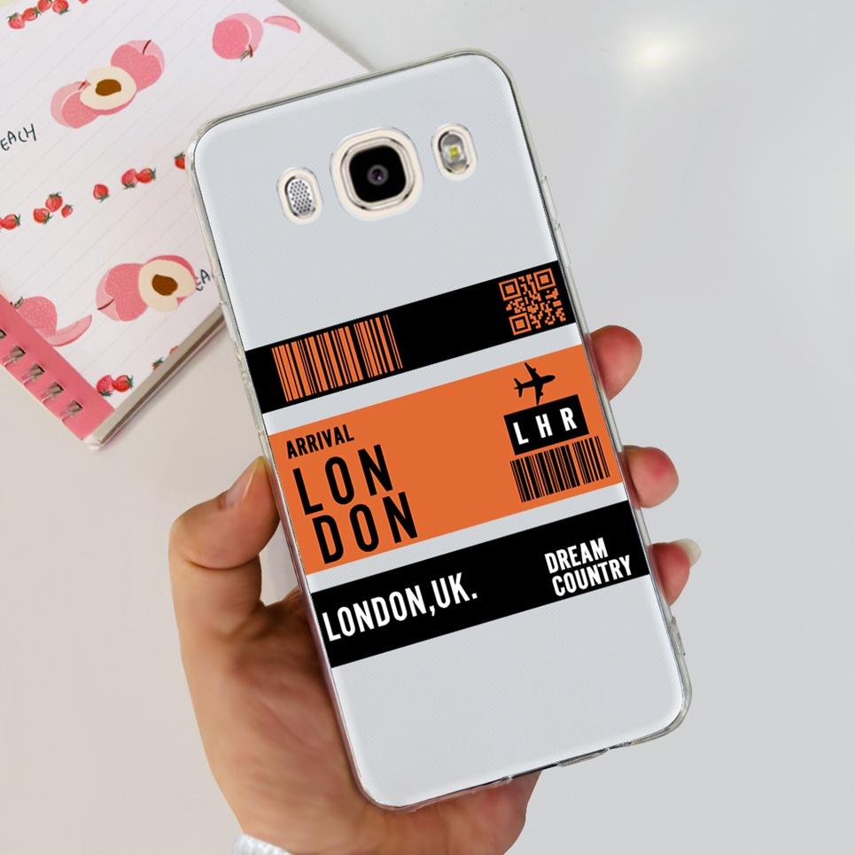 For Samsung Galaxy J5 2016 J7 2016 Phone Case Smiling Astronaut Painting Clear Housing On Samsung J7 2016 J 5 7 Galaxy Bumper