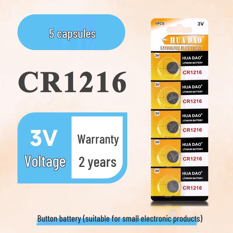CR2032 Button Batteries: 5-Pack for Electronic Scales and Car Remotes, 3V