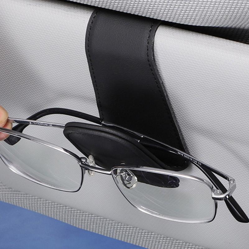 Glasses Mount Clip for Car Sun Visor Magnetic Sunglasses Document Ticket Card Holder Hanger Clip Car Interior Accessory