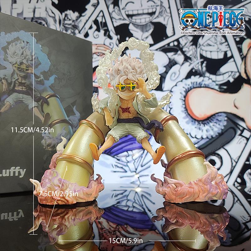 

Official Licensed One Piece Sun God Nika Luffy Gear Fifth Figure Desktop Decoration Anime Collectible Gift 1pc Poseable Articulated Scale Detailed