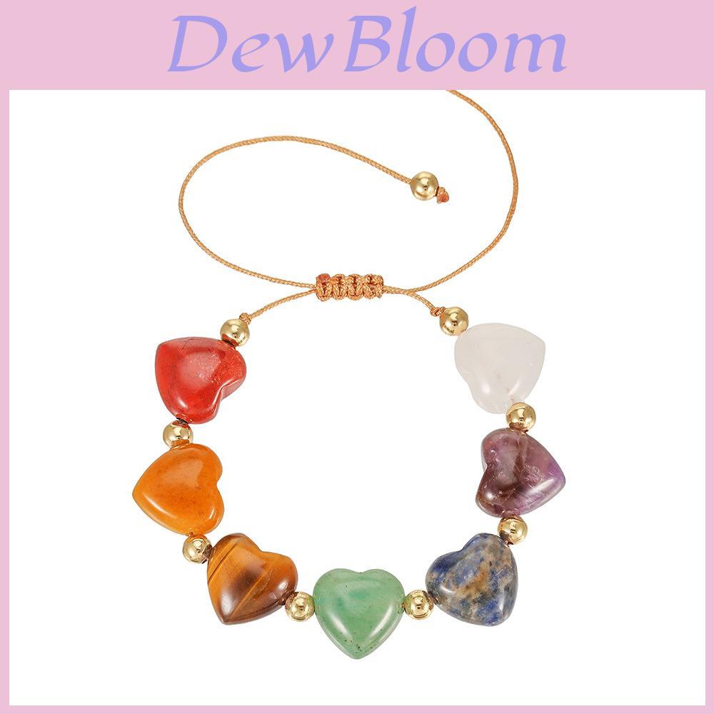 Geometrisches Natursteinarmband mit Herzdesign Handgefertigt Für Sommer 2026 Modeaccessoire Für Damen