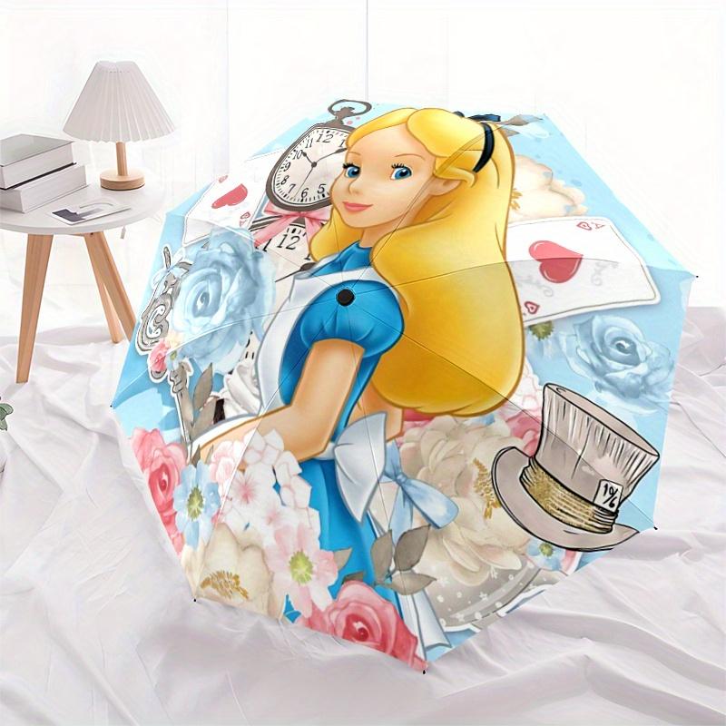 1pc Princess Alice Automatic Opening and Closing Umbrella - Suitable for Various Occasions, Outdoor Activities, Lightweight and Durable Auto