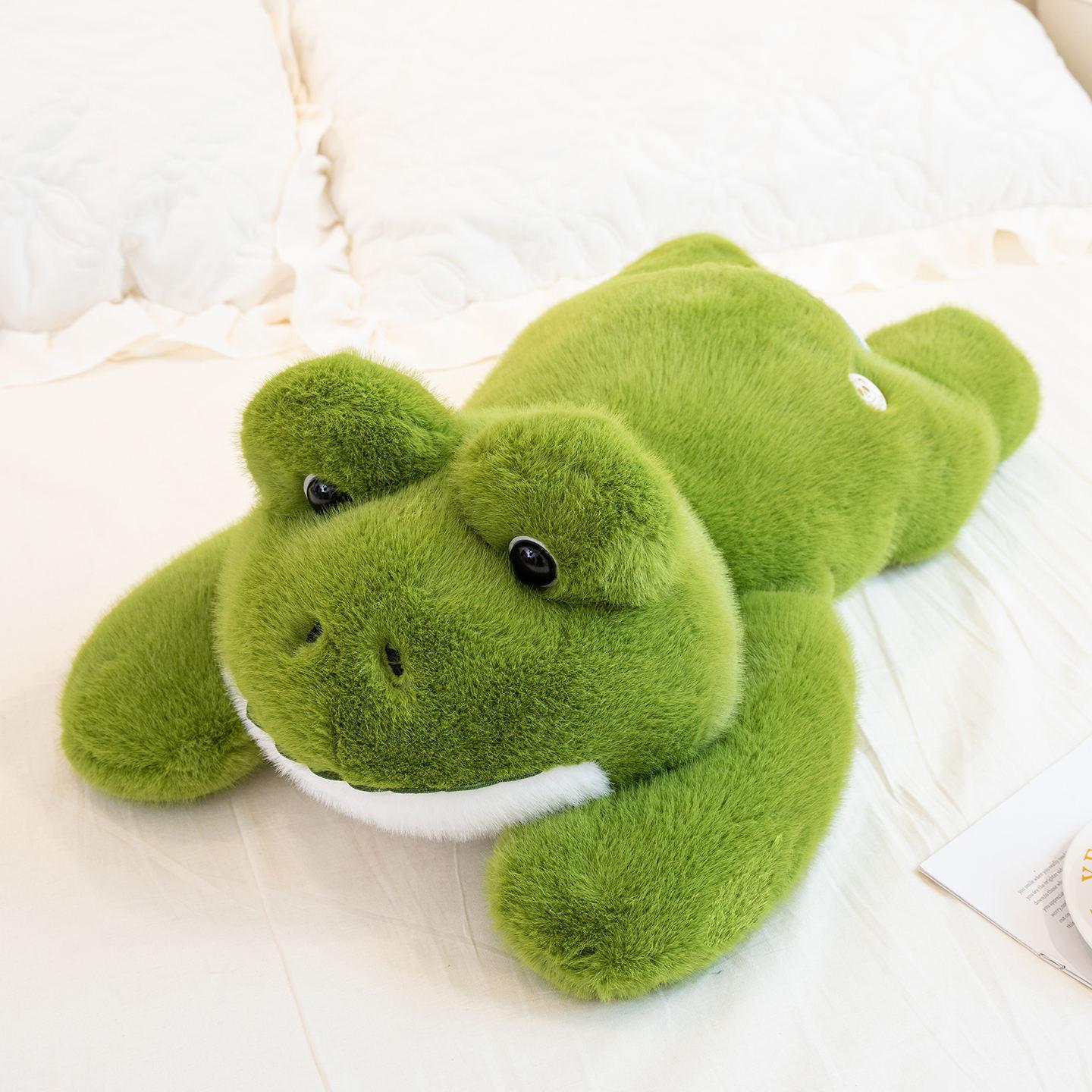 

Soft lying frog doll plush toy green frog doll children s company soothing doll 30cm（0.38kg）