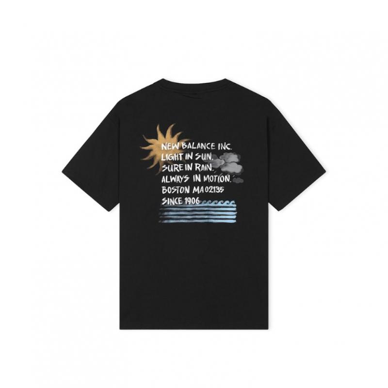 New Balance Men Sunny Rainy WaTer LeTTering T shirT Nbneg31653