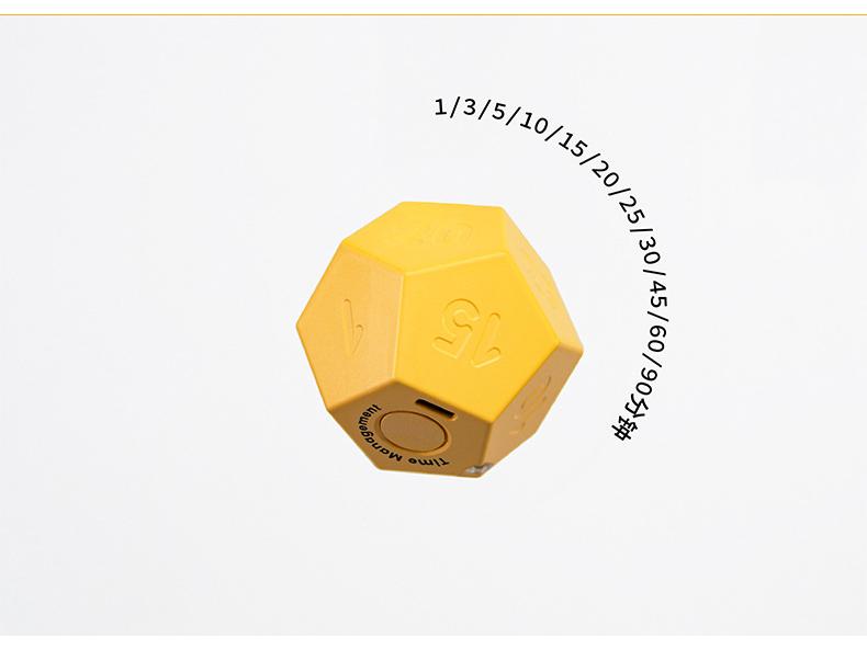 Temporizador electrónico de 12 caras para autodisciplina y gestión del tiempo