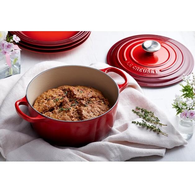 Cast Iron Roaster Le Creuset Signature Round 20 Cm Cherry Red 2.4 L (21177200602430)