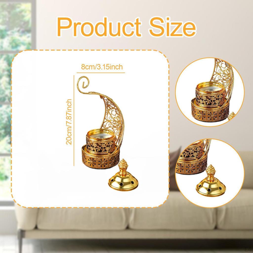 Burner Arabian Detachable, Censer, for Parties Tabletop Office Hotel