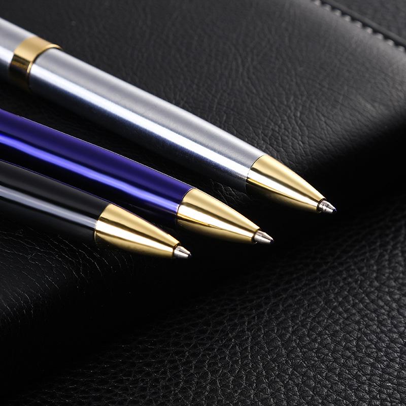 Creative Rotating Metal Ballpoint Pen, Business Office Signature Pen, Gift Advertising Ball Pen Stationery