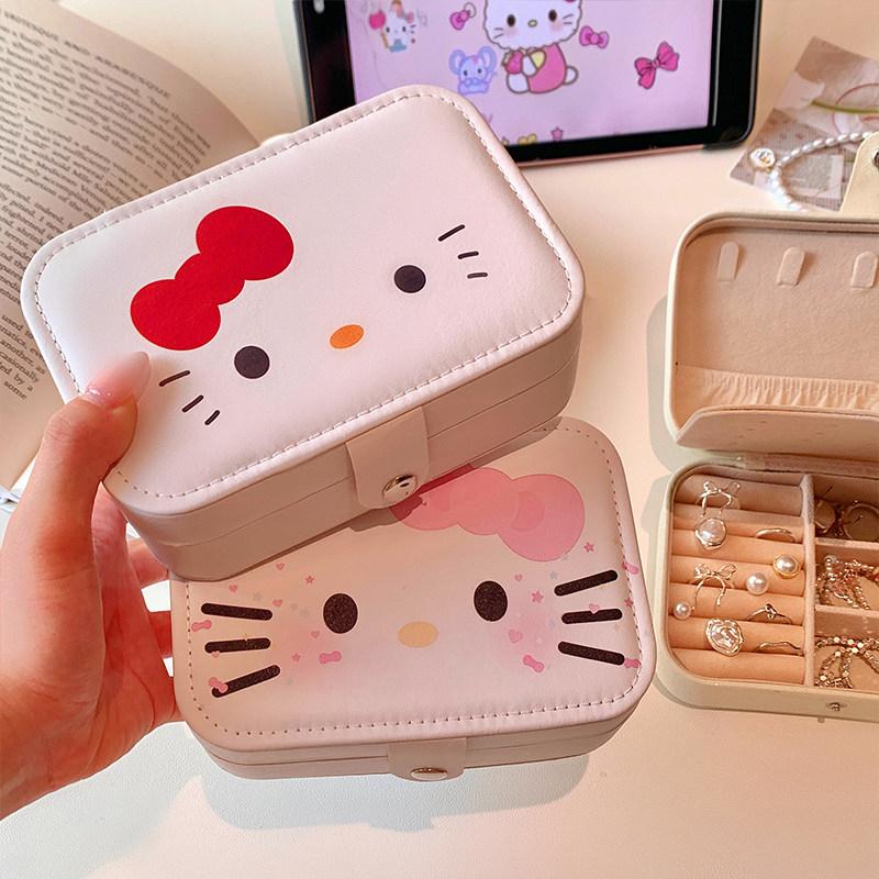 Leather  Jewelry Box Earrings Necklaces Rings Storage Box Travel Portable Ring Box Jewelry Organization Girls Gifts