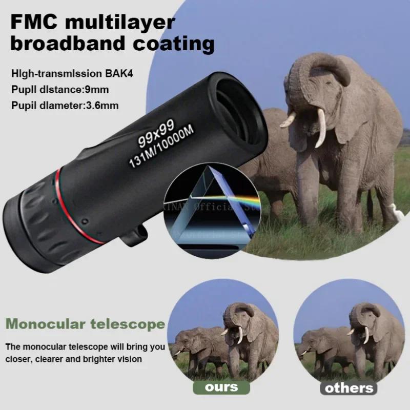 High Magnification Mini Zoom 99x99 Telescopes HD Monocular Telescope Low Light Night Vision Pocket Monocular For Travel Hunting