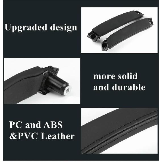 Left Right Car Interior Leather Door Handle for Land Rover Discovery Freelander 2015- Inner Door Panel Handle Pull