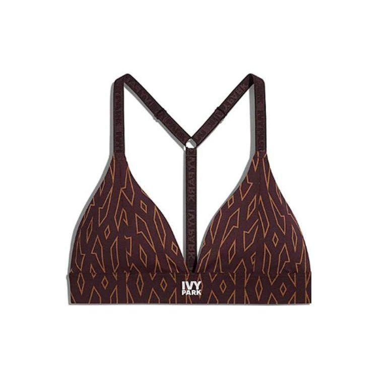 

Adidas Originals X Ivy Park Beyoncé Collaboration Full Pattern Printed Bra Women Underwear Brown HB5983 M