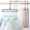 9-Hole Magic Hanger - Space Saving Closet Organizer