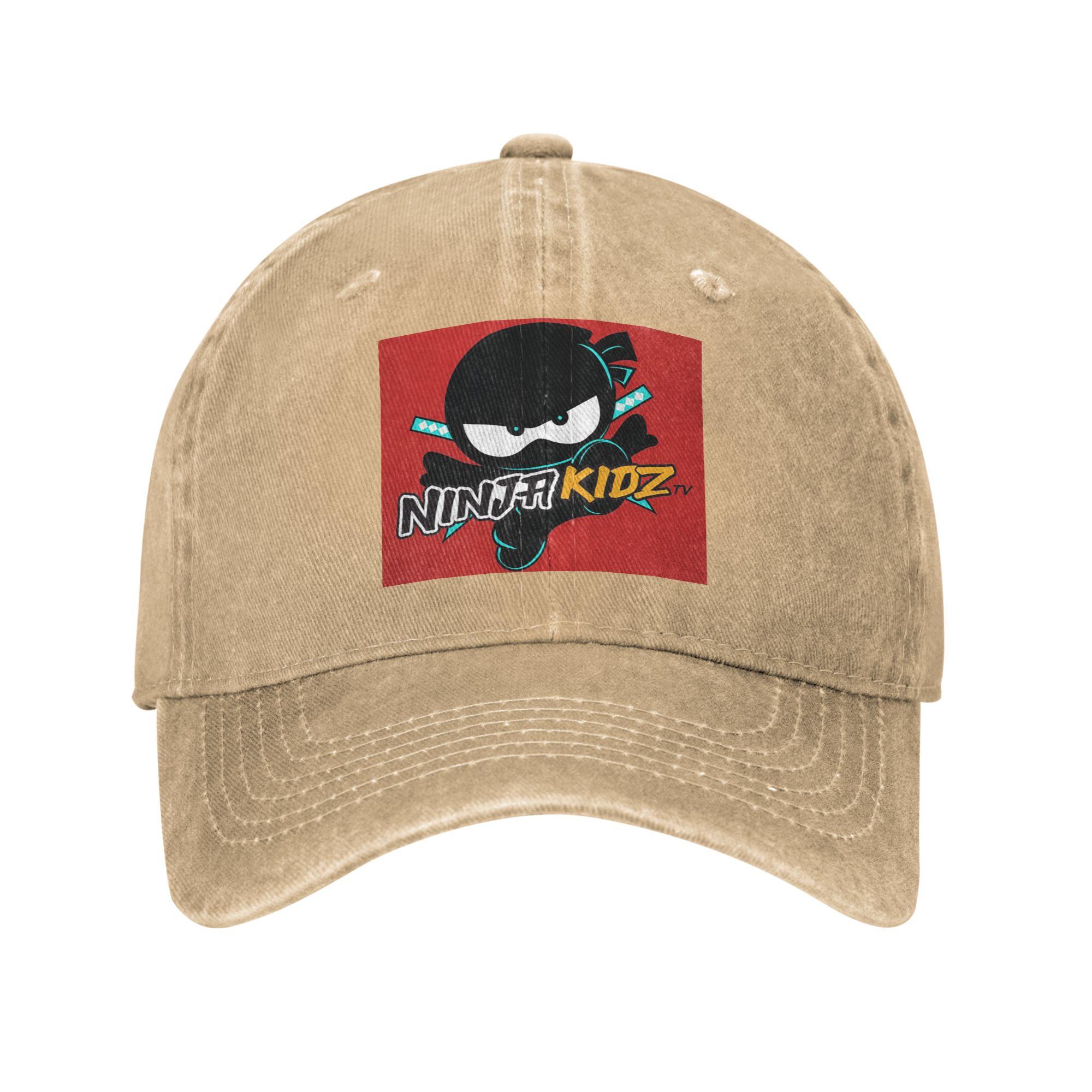 

Ninja Kidz Denim Fabric Cap Casual Baseball Caps Adjustable Hat Summer Unisex Baseball Hats One Size
