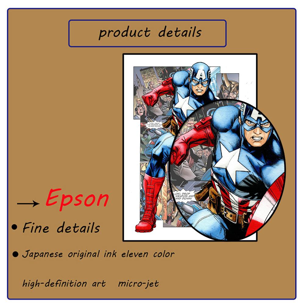 Poster Supereroi Avengers Spiderman Hulk Iron Man Captain America Figura Marvel Pittura su Tela Arte da Parete Decorazione Stanza Bambini Regalo