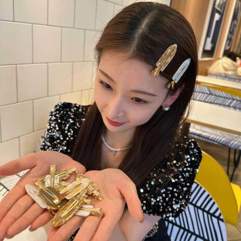 Acetate Hairpin Men's And Women's Makeup Bangs Broken Hair Clip French Style Hair Clamp Fashion Hair Accessories