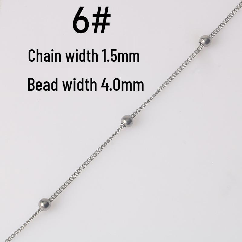 Titan Edelstahl O-Kettenarmband Halskette DIY Schmuckmaterialien