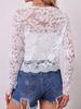 2025 Autumn/Winter Women's Elegant Long-Sleeve Lace Cardigan