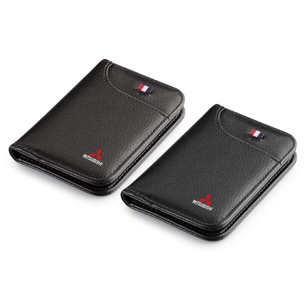 Car Driving Document Bag ID Passport Card Wallet Card Pouch PU Leather for Mitsubishi Asx Lancer 10 Outlander 3 L200 Xpander