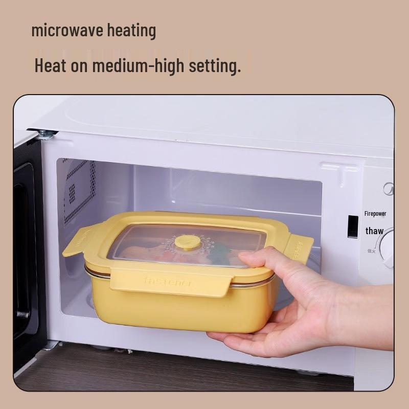 316 Stainless Steel Insulated Microwavable Lunch Box