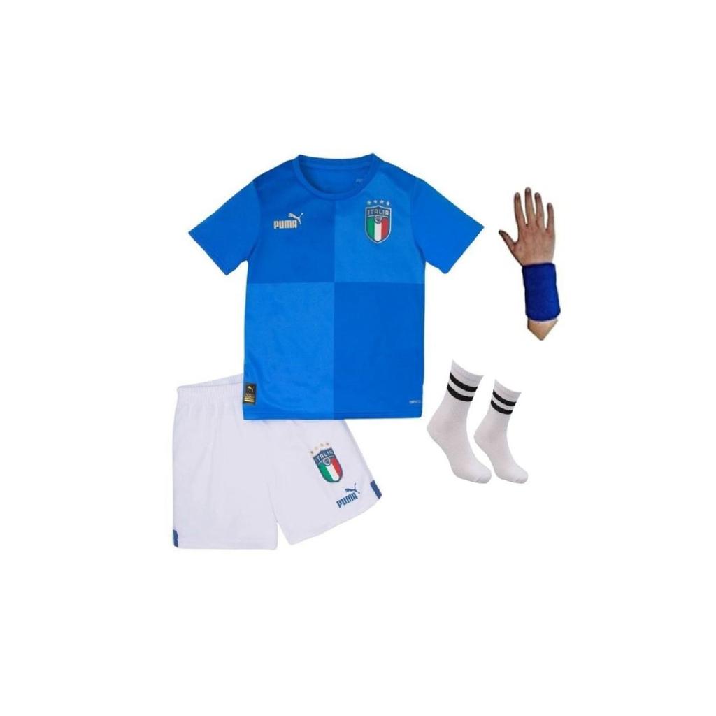 Italy National Team Blue Jersey Unnamed 22/23 Season Set Of 4