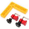 Right Angle Positioning Clip 90 Degrees  Fixing Ruler L Shape Woodworking Splicing Clamping Squares
