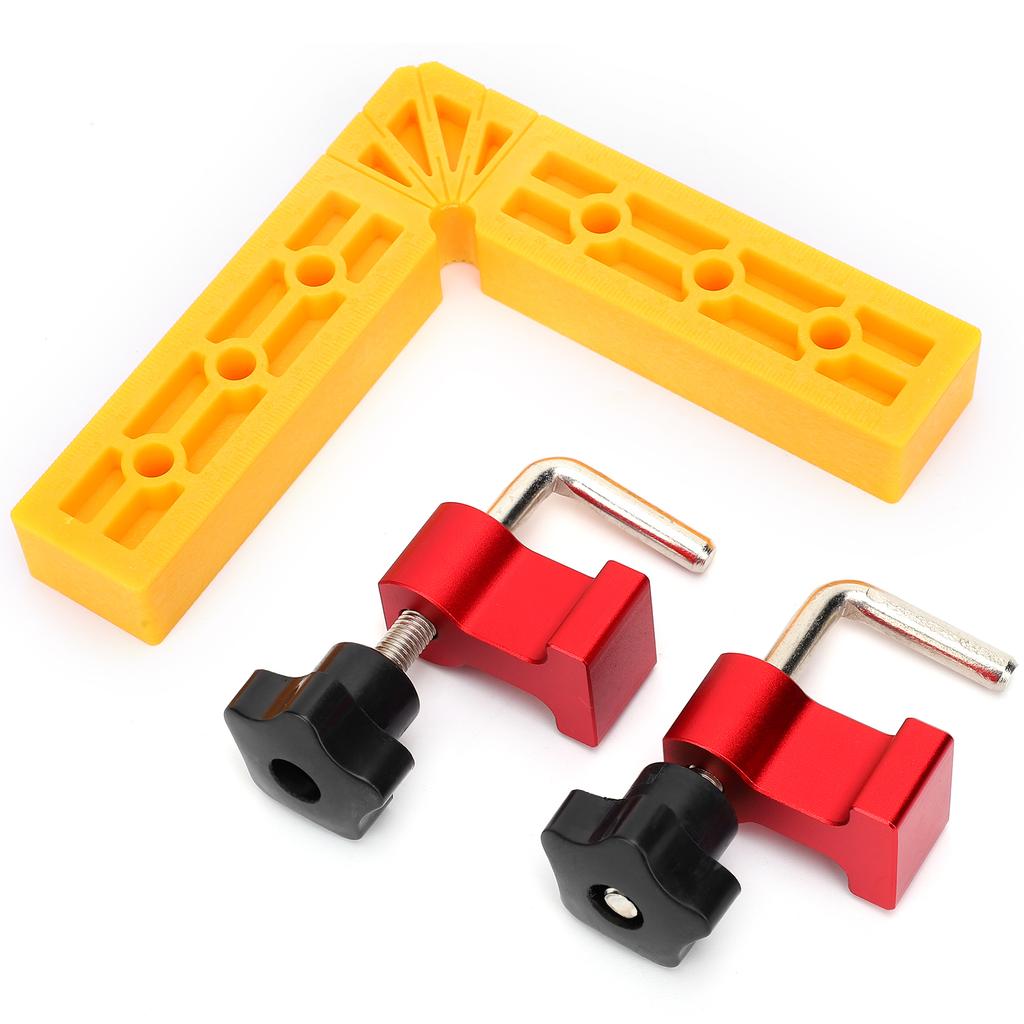Right Angle Positioning Clip 90 Degrees Fixing Ruler L Shape Woodworking Splicing Clamping Squares