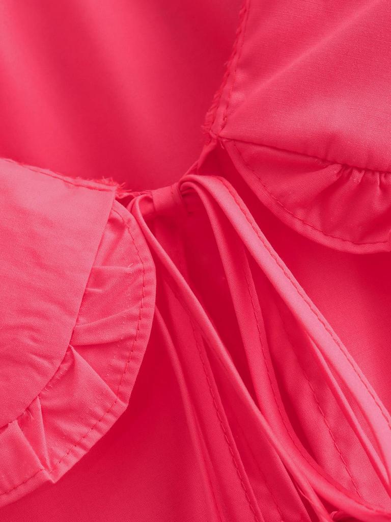 2024 Summer Solid Color Lapel Cardigan Women's Slim Fit Tie Waist Long Sleeve Shirt B63060