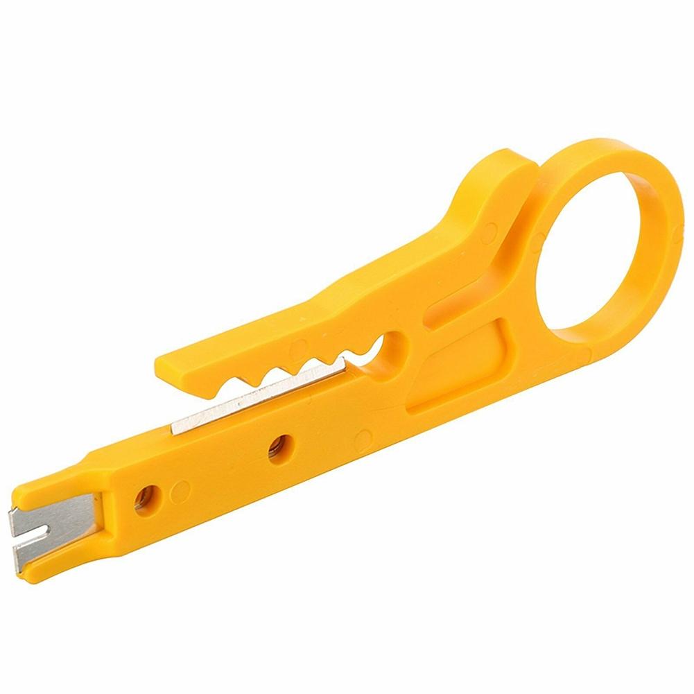 Strip Data Cable Wire Punch Cutter Stripper Manual Pliers Yellow Tool 10pcs 2020