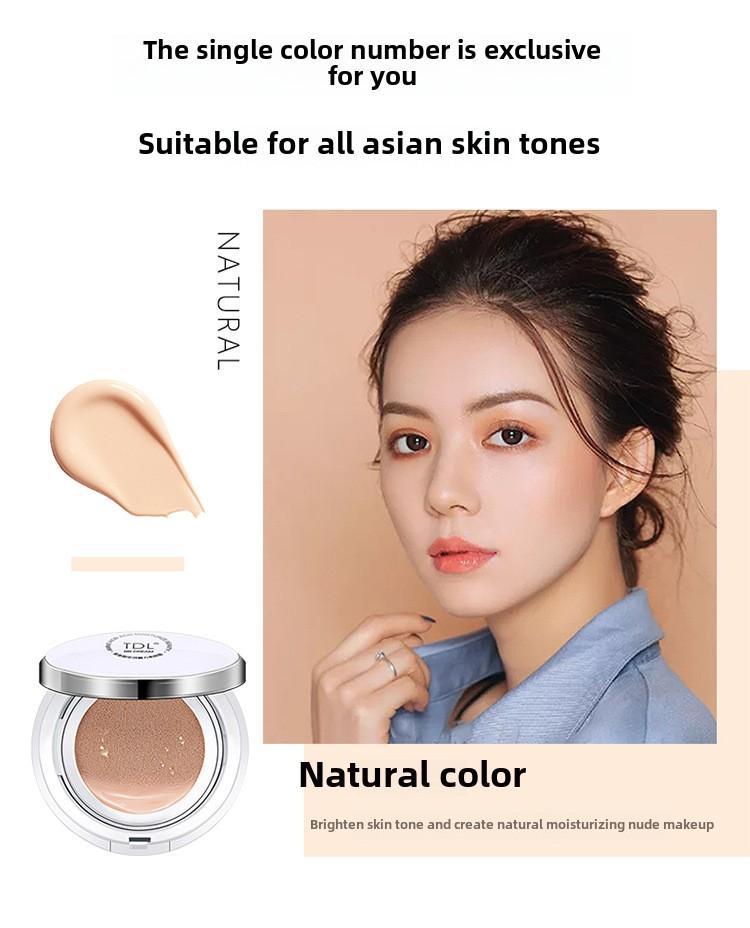 TDL Amino Acid Hydrating Cushion BB Cream Long-lasting Makeup Coverage, Moisturizing Soft Focus Foundation