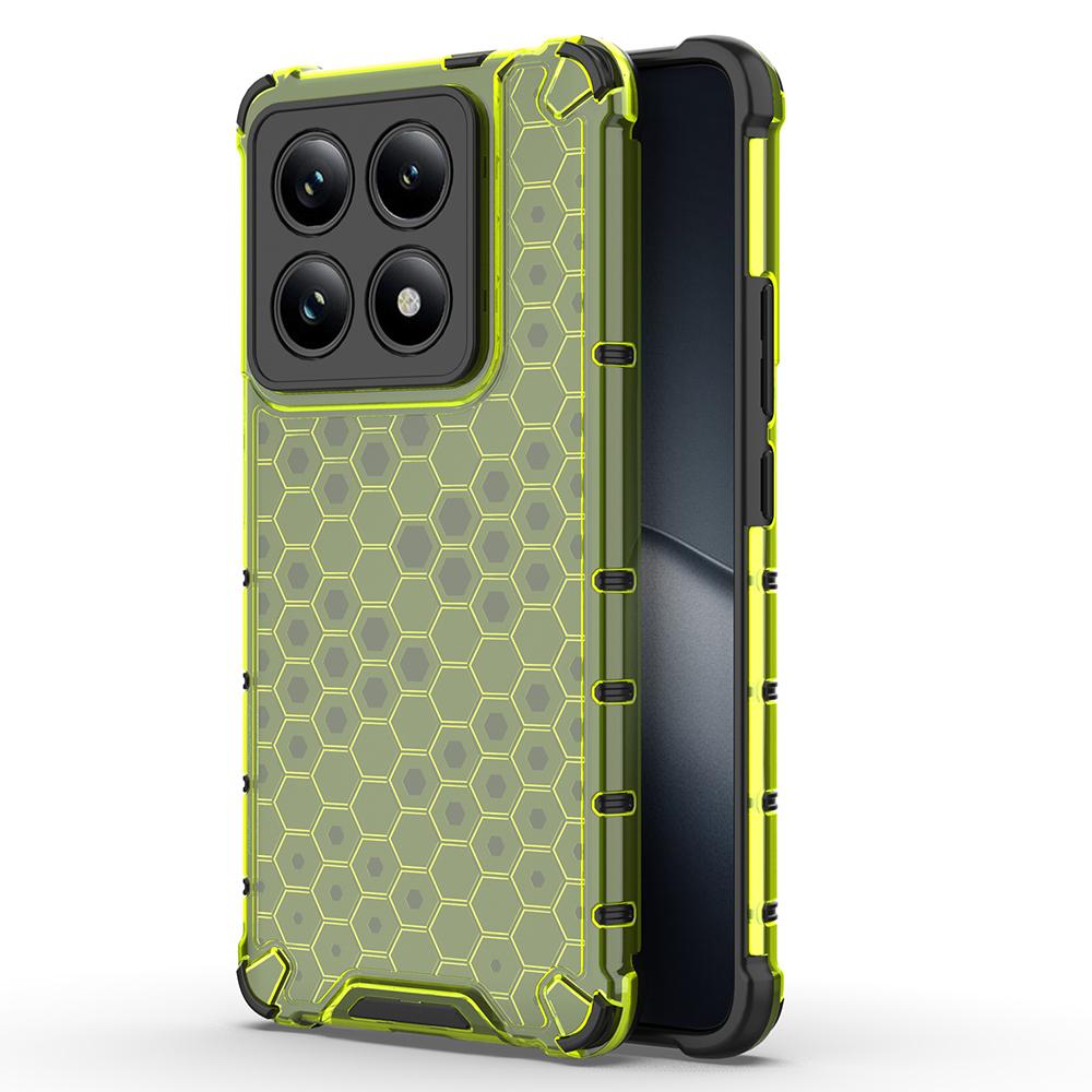For Xiaomi 14T Pro Case PC+TPU Phone Cover Honeycomb Shape