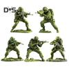 Elite Kampfsoldat Figur Grün Militärmänner Statue Sammlerstück Mini Soldatenstatue für Desktop-Dekor Militärbegeisterte Geschenk