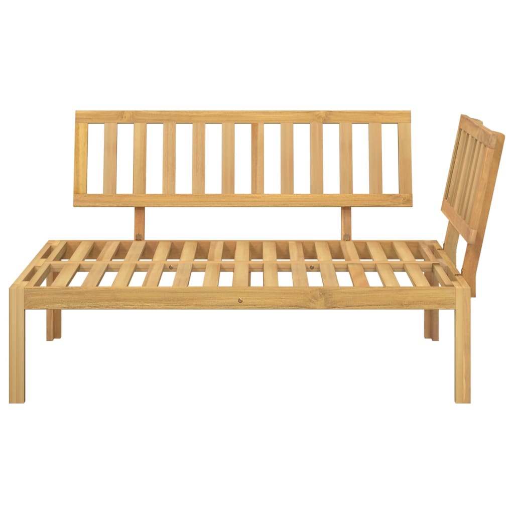 Vidaxl Narożna Sofa Ogrodowa Z Deseczek, Lite Drewno Akacjowe