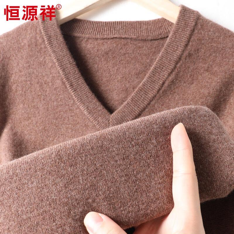 

Мужской жилет-свитер с V-образным вырезом Hengyuanxiang из 100% кашемира L (175/92A)