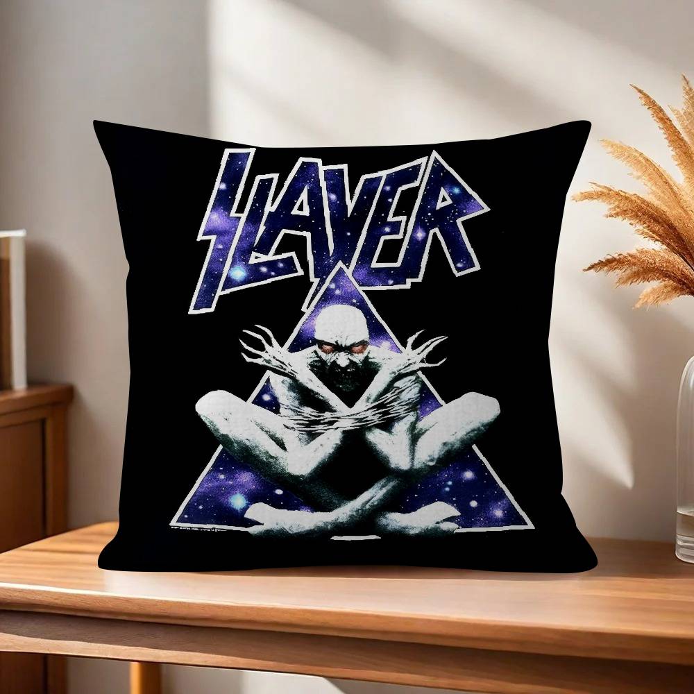 Classic Band Slayer Pillowcase Toon Gift Cushion Cover Bedroom Home Sofa Chair Seat Decor Pillow Case
