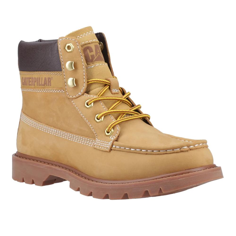 CAT Lifestyle Mens Colorado Full Grain Leather Moc Toe Safety Boots