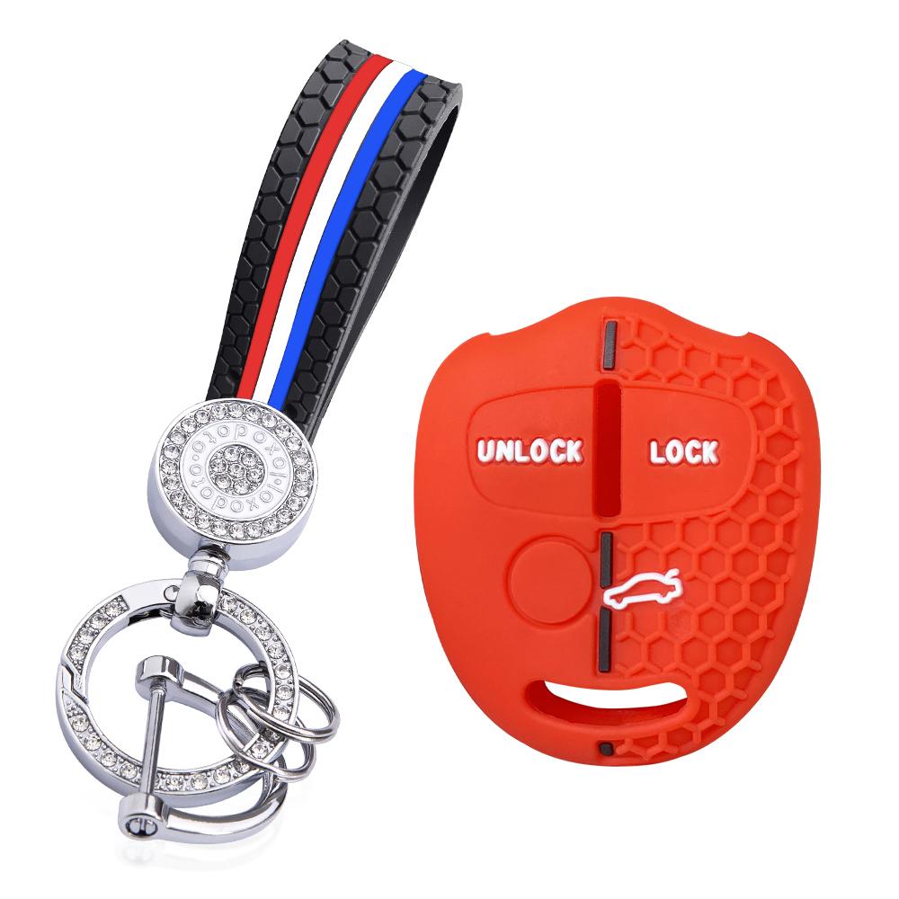 For Mitsubishi Outlander XL Pajero Lancer Asx Attrage Grandis 3 button Silicone car Key Protective Cover Case Keychain Shell