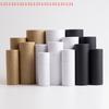 1Pcs Thick Round Cowhide Empty Paper Tube Essential Oil Roller Bottle Packaging Box for Oil Perfume Container