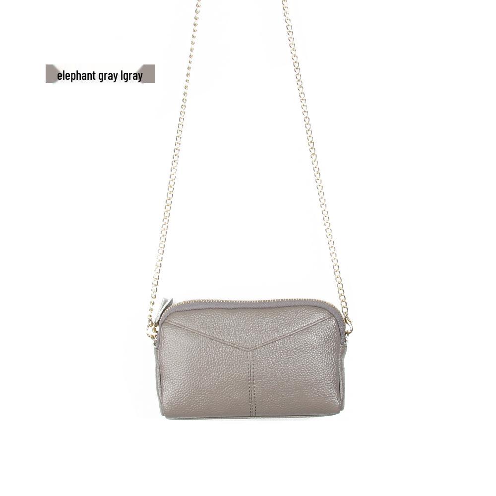 

Женская сумка через плечо из натуральной кожи в корейском стиле - Большая вместительность, кроссбоди на молнии и с простой прострочкой