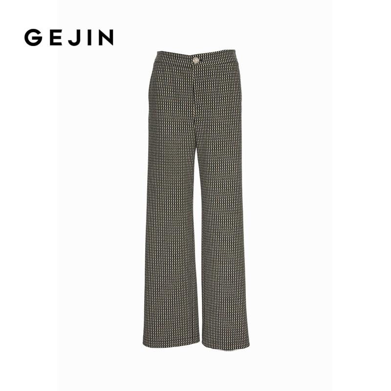 Gejin Women's Wide-Leg Straight Casual Pants
