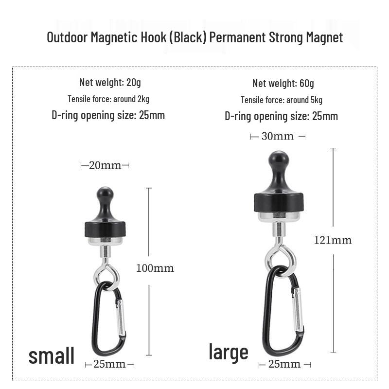 Magnetic Hook for Camping: Strong Outdoor Tent Light Hanger